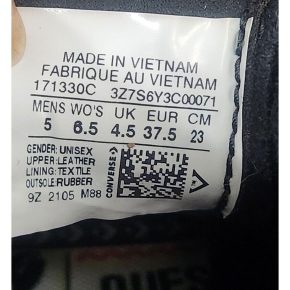 Converse Louie Lopez Pro Mid Shoes Suede Leather Black Men Sz 5 Skate Sneakers - Picture 7 of 13